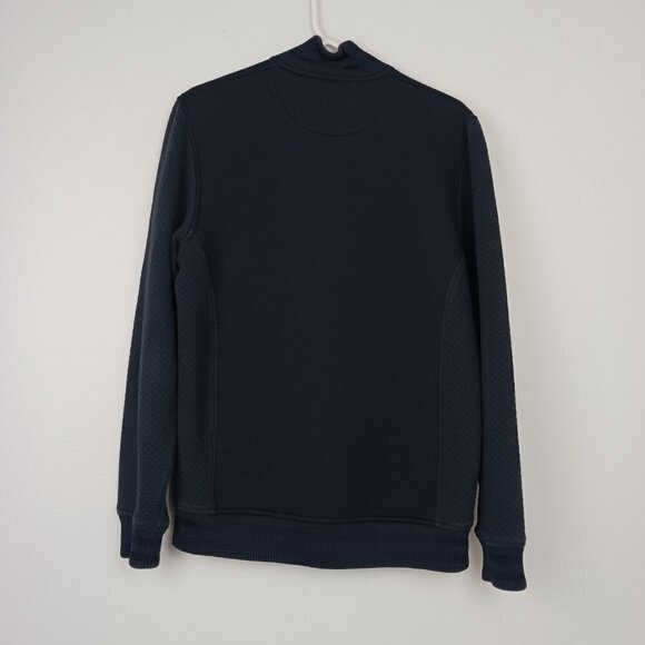 TED BAKER bomber jacket men's size M navy blue zip-up - Picture 3 of 9